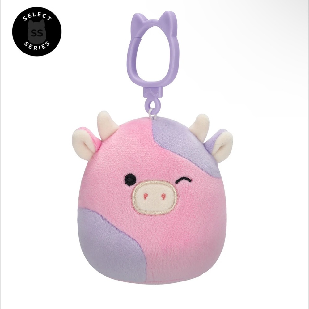 Squishmallows Select Series cow clip bundle NWT - Picture 5 of 7